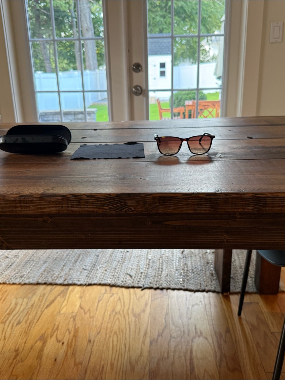 Hugo Boss Black Frame Sunglasses with Brown Gradient Lenses